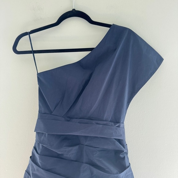 Derek Lam 10 Crosby One Shoulder Poplin Dress - Picture 7 of 12